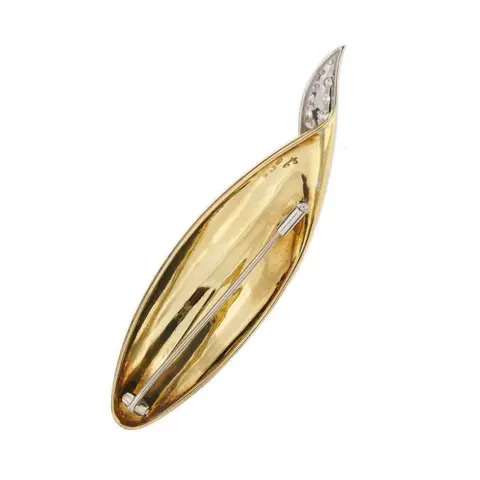 Pomellato - 18 karaat Geel goud, Witgoud - Broche - 0.90 ct