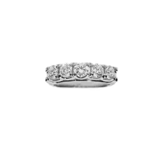 18 karaat Witgoud - Ring - 1.55 ct Diamanten