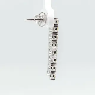 No Reserve Price - 14 karaat Witgoud - Oorbellen - 1.75 ct Diamant