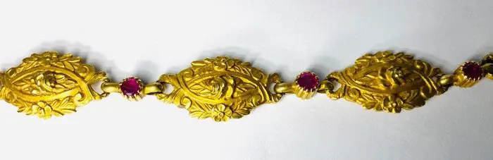 18 karaat Goud - Armband - 0.60 ct Robijn
