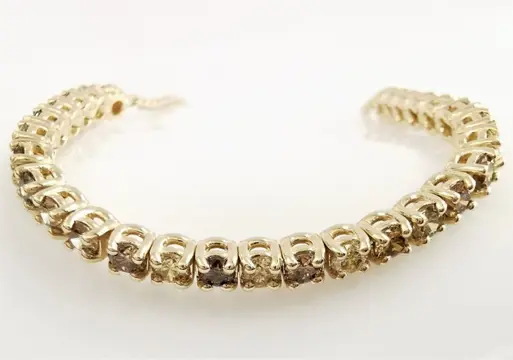 1.52 ct fancy mix color diamonds designer bracelet - 14 karaat Geel goud - Armband Diamant - Diamanten