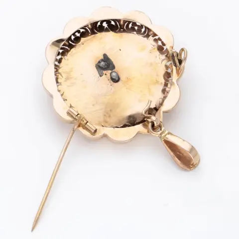 18 karaat Goud - Broche, Hanger - Parels