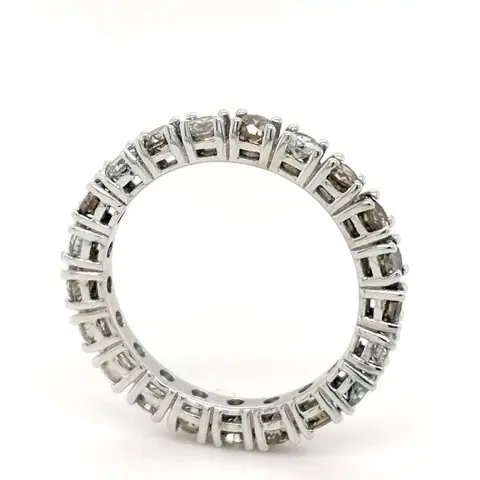 ***no reserve price* Witgoud - Eternity ring - 1.61 ct Diamant