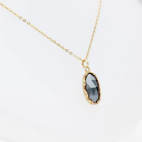 No Reserve - 14 karaat Goud - Collier met hanger - 2.56 ct - Hematiet