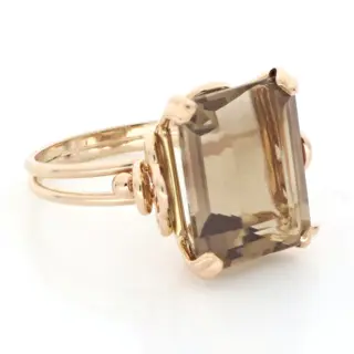 Vintage - No Reserve Price - 18 karaat Rosé goud - Ring - 6.00 ct Quartz