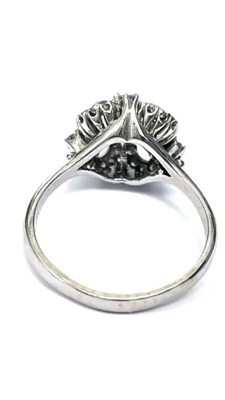 18 karaat Witgoud - Ring - 0.61 ct Diamant