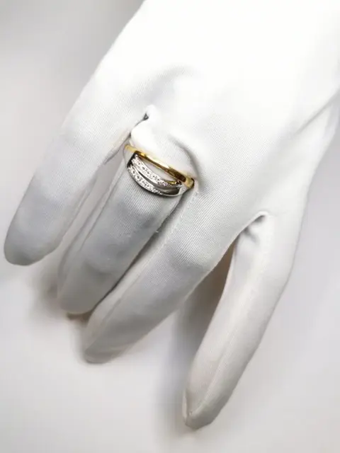 NO RESERVE - 18 karaat Goud - Ring - Diamanten
