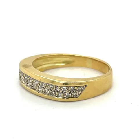 18 karaat Geel goud - Ring - 0.25 ct Diamant