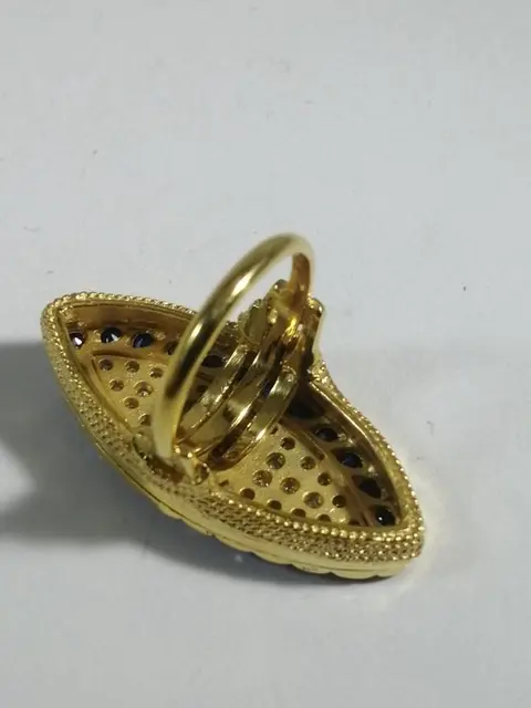 18 karaat Geel goud, Zilver - Ring