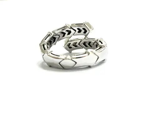enigma by Gianni Bulgari - 18 karaat Witgoud - Ring - 0.10 ct Diamant