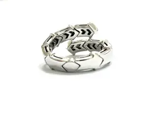 enigma by Gianni Bulgari - 18 karaat Witgoud - Ring - 0.10 ct Diamant