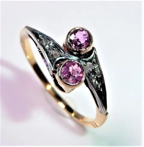 No Reserve - 18 karaat Geel goud - Ring - 0.20 ct - 0,08 ct. diamanten
