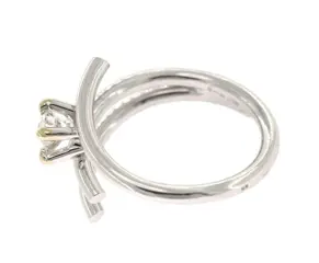 18 karaat Witgoud - Ring - 0.44 ct