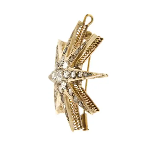 18 karaat Geel goud - Broche, Hanger - 2.45 ct Diamant