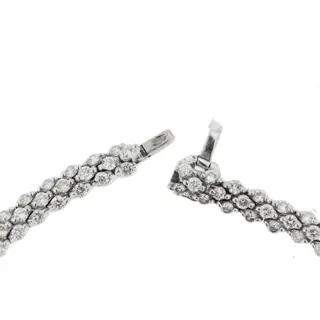 18 karaat Witgoud - Halsketting - 5.00 ct Diamanten