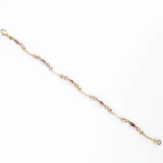 No Reserve - 10 kt. Goud - Armband Gemengd