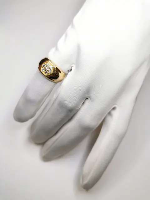 NO RESERVE - 18 karaat Goud - Ring - Diamanten