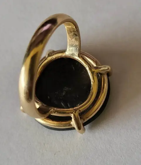 Romeinse munt - 14 karaat Geel goud - Ring