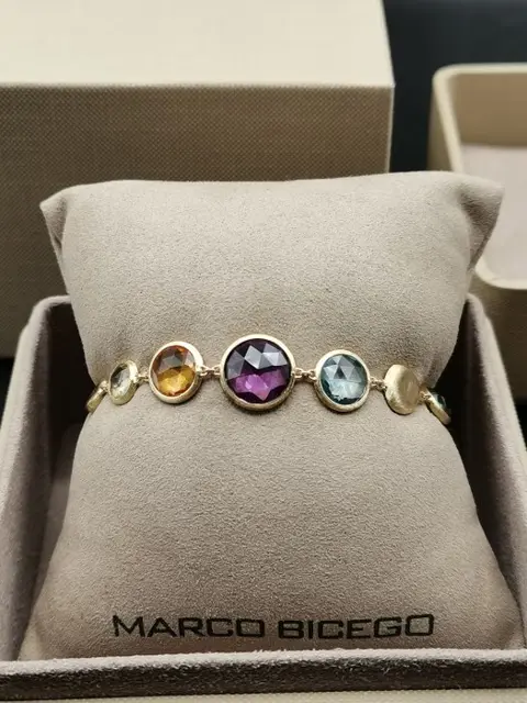 Marco Bicego - 18 karaat Geel goud, Goud - Armband Toermalijn - Amethisten, Citrienen, Toermalijnen