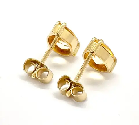 "NO RESERVE PRICE" - 18 karaat Geel goud - Oorbellen - 2,50 ct Citrien