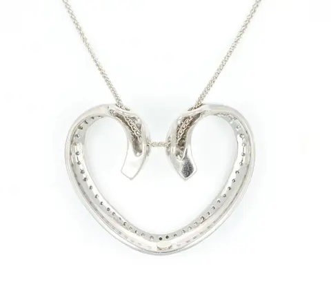 Chimento - ''No Reserve Price'' - 18 karaat Witgoud - Collier met hanger Diamant