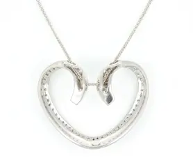 Chimento - ''No Reserve Price'' - 18 karaat Witgoud - Collier met hanger Diamant