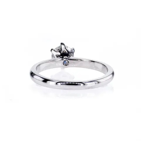 0.91 Ct F/SI1 Round Diamond Ring - 14 karaat Witgoud - Ring - Helderheid versterkt 0.91 ct Diamant