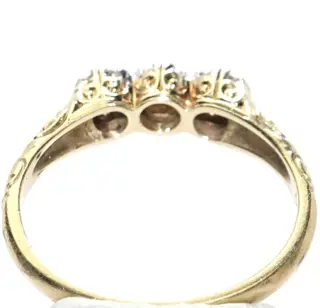 Handcrafted - 14 karaat Geel goud - Ring - 0.33 ct Diamant