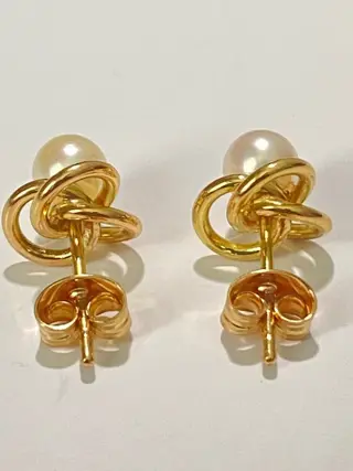 18 karaat Geel goud - Oorbellen