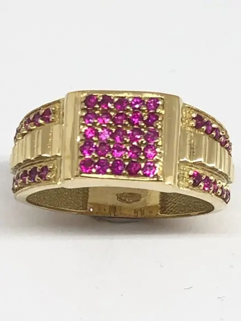 18 karaat Geel goud - Ring - 1.47 ct Robijnen