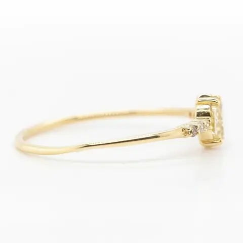 No Reserve Price - 0.36 tcw - 14 karaat Geel goud - Ring Diamant