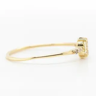 No Reserve Price - 0.36 tcw - 14 karaat Geel goud - Ring Diamant