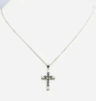 Astralia - 18 karaat Witgoud - Collier met hanger - 0.50 ct Diamant - Diamanten