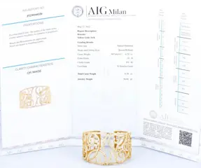 18 karaat Geel goud - Armband - 6.70 ct Diamanten