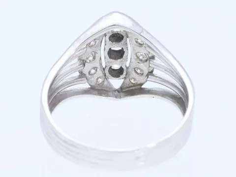 Vintage Deutschland um 1970 - 14 karaat Witgoud - Ring - 0.50 ct Diamant