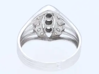 Vintage Deutschland um 1970 - 14 karaat Witgoud - Ring - 0.50 ct Diamant