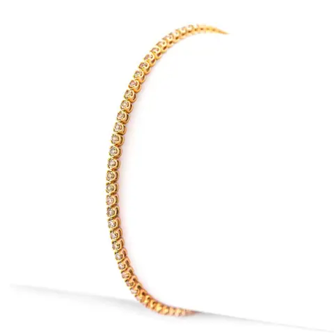1.00 tcw Diamond Bracelet - 18 karaat Geel goud - Armband - 1.00 ct Diamant - Geen minimumprijs