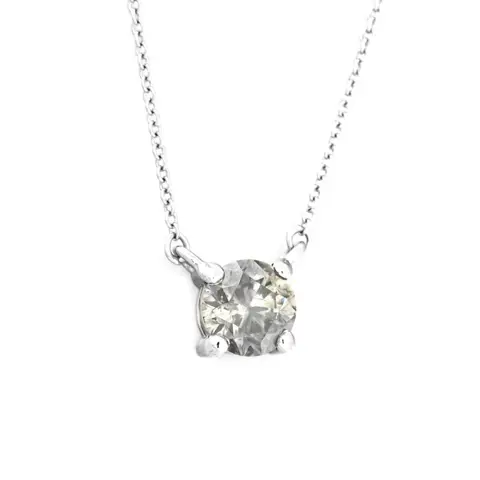 1.10 tcw Diamond Pendant - 14 karaat Witgoud - Collier met hanger - 1.10 ct Diamant - Geen minimumprijs