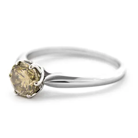 1.01 tcw VS2 Diamond Ring - 14 karaat Witgoud - Ring - 1.01 ct Diamant - No Reserve Price