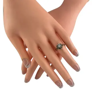 18 karaat Goud, Witgoud - Ring - 0.30 ct Diamant