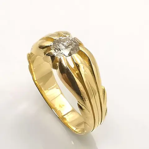 18 karaat Geel goud - Ring - 0.65 ct Diamant