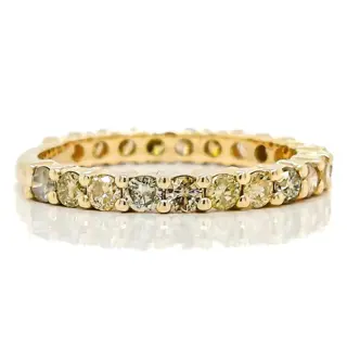 *NO RESERVE PRICE* 1.05ct FancyDiamonds - 14 karaat Geel goud - Ring