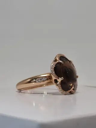 Pasquale Bruni - 18 karaat Goud, Rosé goud - Ring - 9.20 ct Topaas - Diamanten