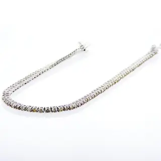 14 karaat Witgoud - Armband - 1.42 ct - Fancy kleurenmix - geen minimumprijs