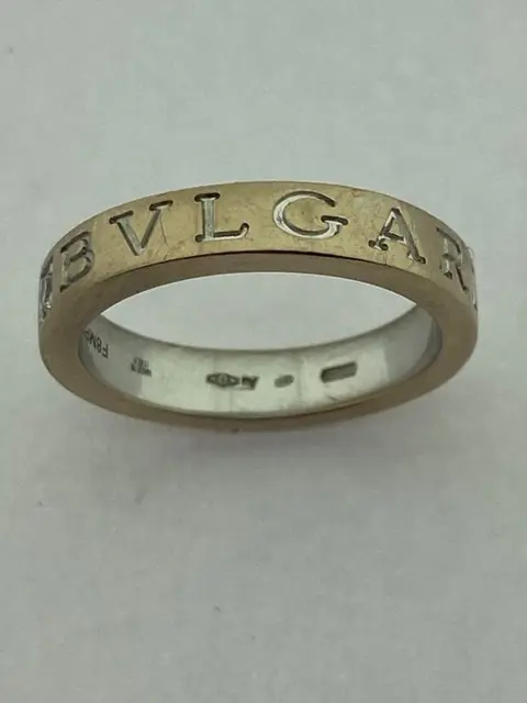 Bvlgari - 18 karaat Witgoud - Ring - 0.04 ct Diamant