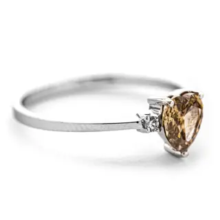 GWLAB - 14 karaat Witgoud - Ring - 0.72 ct Diamant - Diamanten