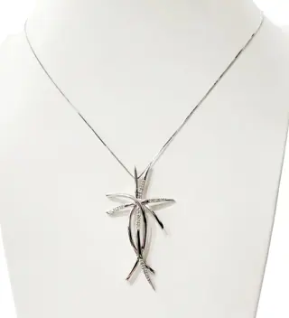 Cierre - 18 karaat Witgoud - Collier met hanger - 0.27 ct Diamant - Diamanten