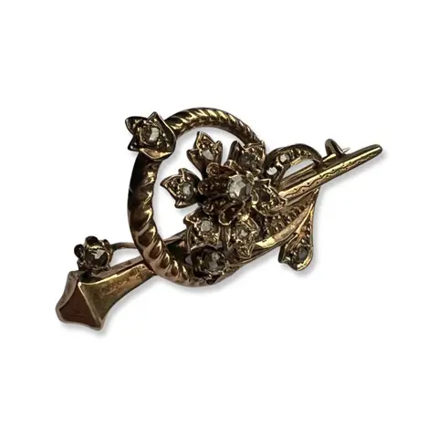 14 karaat Goud - Broche