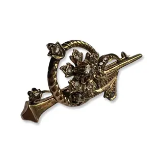 14 karaat Goud - Broche