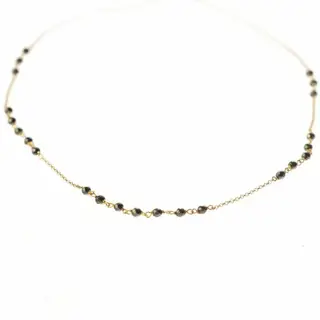 Intini Jewels - 18 karaat Geel goud, Goud - Halsketting - Hematiet